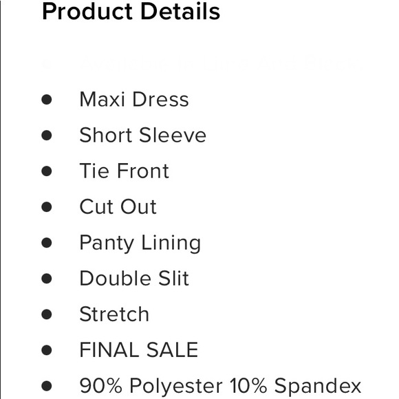 *SOLD* NEW FN Maxi Dress - size M - Picture 4 of 4